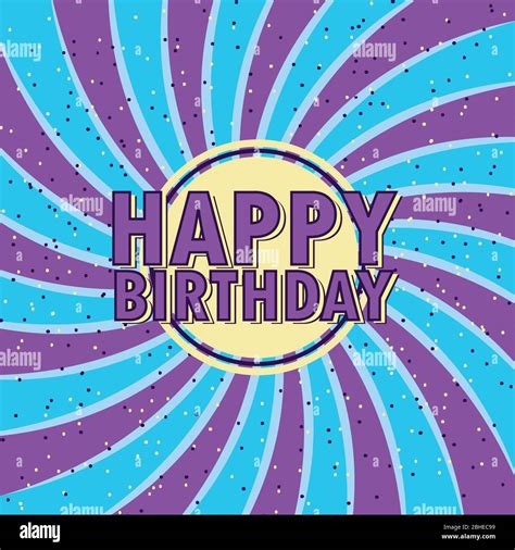 Happy Birthday Illustration with balloon Stock Vector Image & Art - Alamy