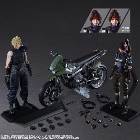 Jessie, Cloud & Motorcycle set “Final Fantasy VII Remake” Play Arts Kai Action Figure | Video ...