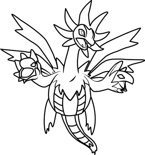 Hydreigon From Pokemon Coloring Page - Free Printable Coloring Pages for Kids