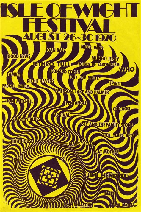 Vintage poster – Isle of Wight Festival, August 26-30 1970 – Galerie 1 2 3