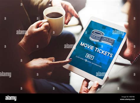 Movie Tickets Buying Entertainment Concept Stock Photo - Alamy