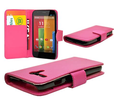 5 Colour PU Leather Wallet Phone Case Cover For Motorola Moto G XT1039 ...