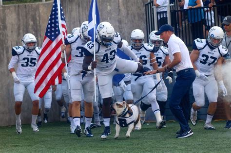 Butler Bulldogs college football mascot bites player after he steps on ...