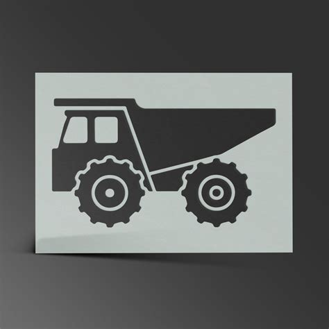 Dump Truck Stencil Mylar Sheet Painting Wall Art Craft - Etsy