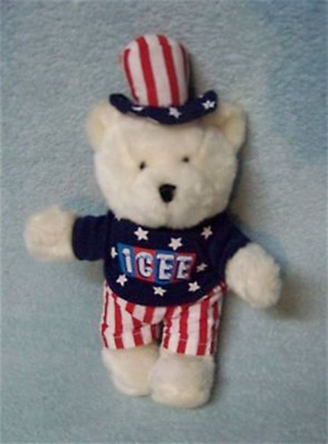 ICEE Polar Bear White Flag Clothing Red Blue Plush Stuffed Animal 12" | White Flag, Polar Bears ...