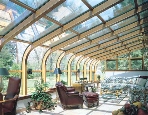 Curved Glass Sunroom Design