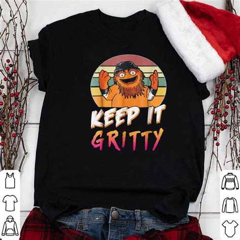 Sunset Keep It Gritty Philly Flyers Mascot shirt, hoodie, sweater, longsleeve