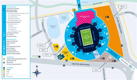 Leaders - Manchester City Etihad Stadium Map - Page 1