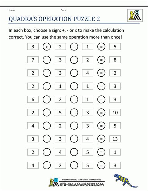 Printable Maths Puzzles For 10 Year Olds - Printable Crossword Puzzles