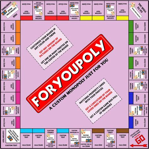 Custom Monopoly Board Game : Completely Customized / | Etsy