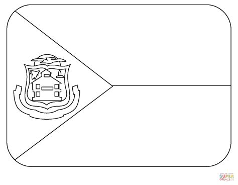 Flag of Sint Maarten Emoji coloring page | Free Printable Coloring Pages