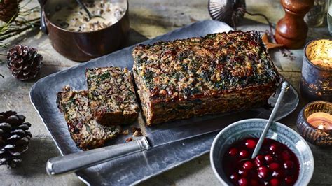 Nut roast with mushroom gravy recipe - BBC Food