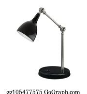540 Realistic Illustration Of Black Vector Lamp Clip Art | Royalty Free ...