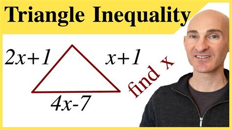 Triangle Inequality Theorem Possible Values of x - YouTube