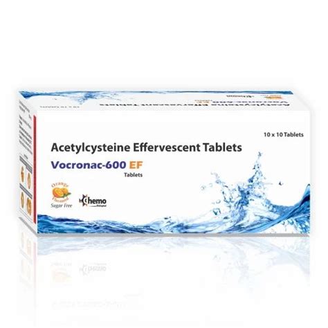 N Acetylcysteine 600 Mg Effervescent Tablet at Rs 2929/box | N ...