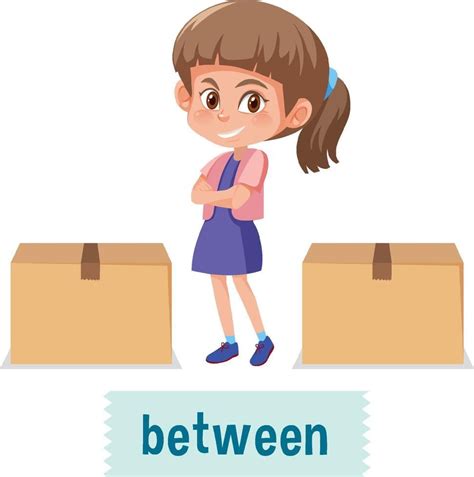 Download Preposition of place with cartoon girl and a box for free ...