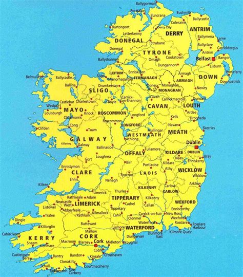 Tourist Map of Southern Ireland Pdf Download - Best Tourist Places in ...