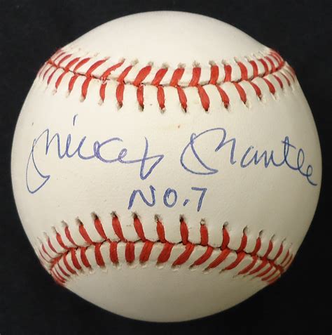 Lot Detail - Mickey Mantle No. 7 Autographed Baseball