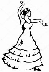 Spanish Dancer Coloring Pages sketch template