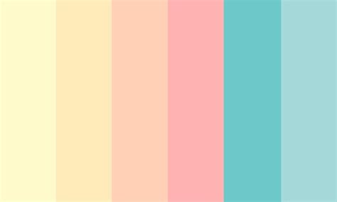 Color palette pink, Color palette yellow, Pastel colour palette
