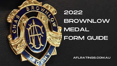 2022 Brownlow Medal Form Guide: Final Summary - AFLRATINGS