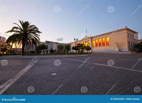 National & Kapodistrian University of Athens. Editorial Photo - Image of city, mediterranean ...