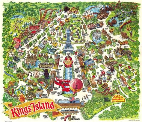 Gallery: Maps of Kings Island over the years | Kings island, Island map ...