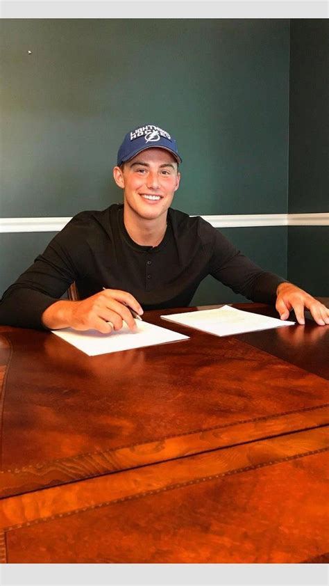 Ross Colton signing his 1st NHL contact with the Tampa Bay Lightning ...