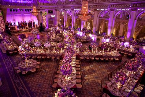 Wedding at the Ballroom of The Plaza Hotel in New York City Wedding Table Settings, Wedding ...