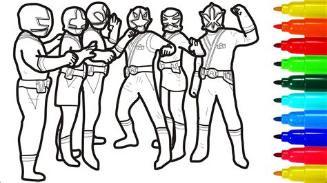 Power Rangers Samurai Coloring Pages