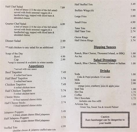 Hitching Post Bar And Grill menu – SLC menu