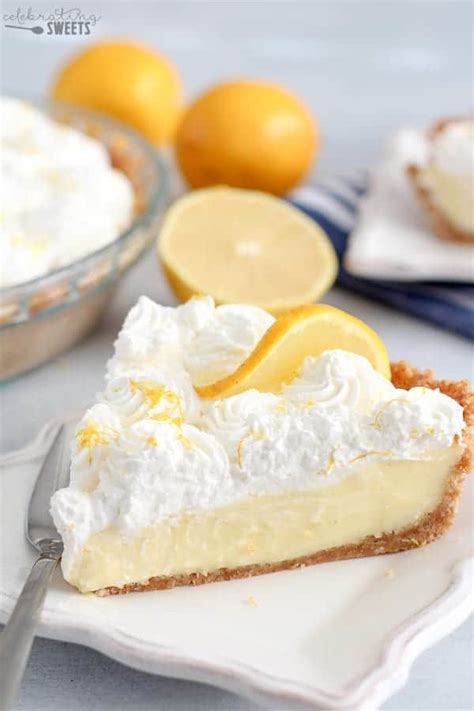 Lemon Cream Pie with Graham Cracker Crust - Celebrating Sweets