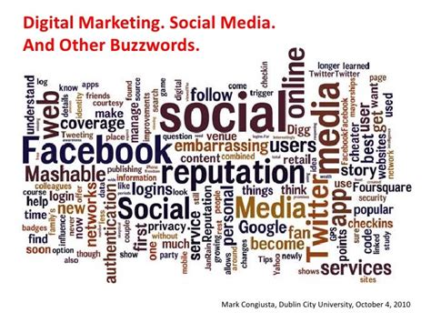 Digital Marketing. Social Media. And Other Buzzwords.