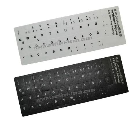 High Quality! 3pc/lot German/Deutsch keypad label sticker, Eco environment Plastic German ...