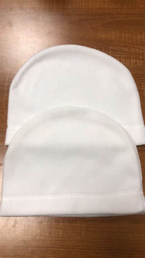 100% Sublimation Certified Blanks White Beanie Caps/ Fleece Polyester ...