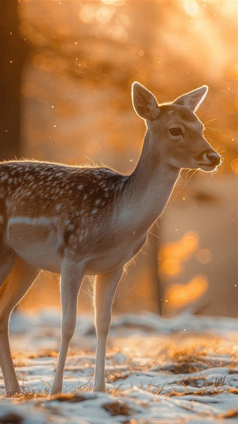 Deer Wallpaper (Wildlife, Winter) #407