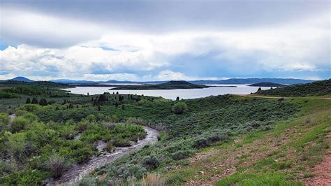 Blackfoot Reservoir in Southeast Idaho High Country