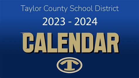 TCSD 2023-2024 Calendar | Taylor County Schools