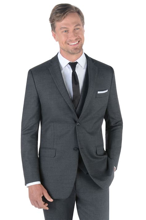 Charcoal Grey Manhattan by Ike Behar | Savvi Formalwear | Suits, Slim ...