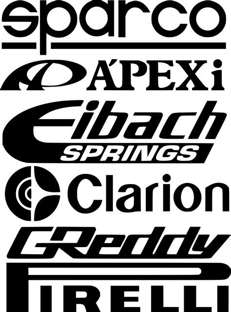 Race Car Sponsor Logos | Printable Templates Free