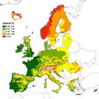 Ground snow load map for Germany and investigated weather stations ...