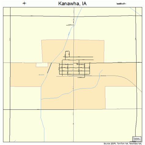 Kanawha Iowa Street Map 1940260