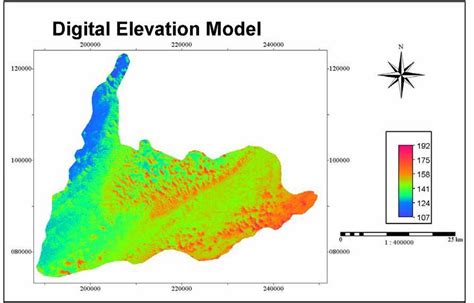 4 Digital elevation model (DEM) of the study area (Data source: GLCF) | Download Scientific Diagram