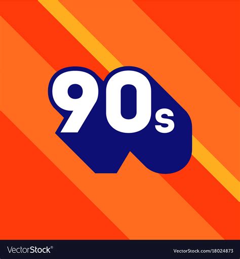 90s logo design 1990s sign with long shadow Vector Image | 90s logos, Logo design, ? logo