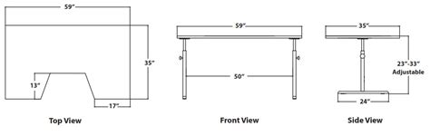 Therapy Table with Comfort Curve - FREE Shipping