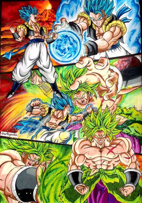 Gogeta Vs Broly Drawings