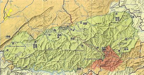 Topographic Map Of East Tennessee