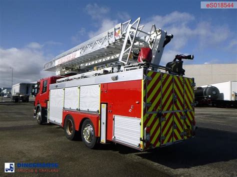 Scania P310 6x2 RHD fire truck + pump, ladder & manlift | Fire truck ...