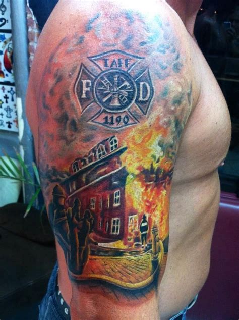 27 best Fire Firefighter Tattoo Designs images on Pinterest | Firefighter tattoos, Fire ...