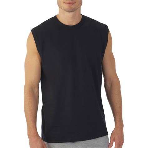 Men's Muscle T-Shirt with Rib Trim - Walmart.com